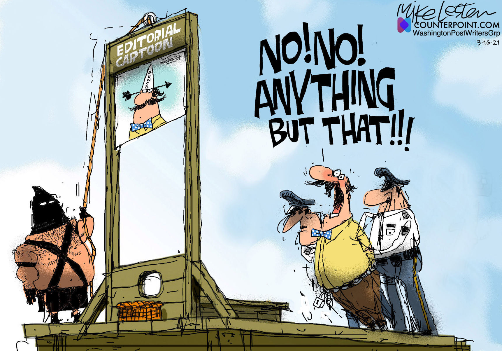 Mike Lester cartoon